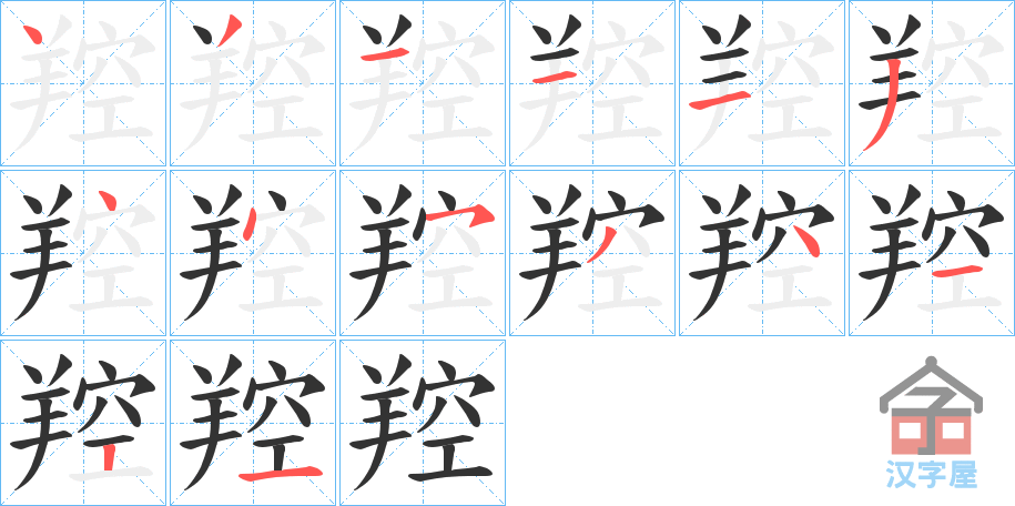 ���z���ı�˳�ֲ���ʾ��һ��һ��д�֣�