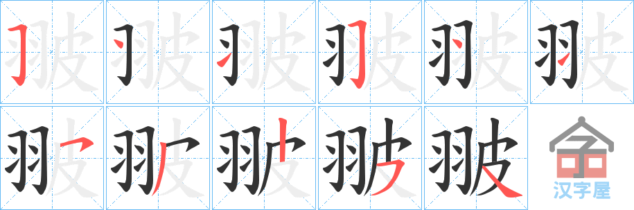 �������ı�˳�ֲ���ʾ��һ��һ��д�֣�