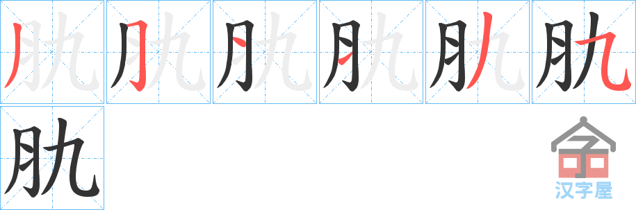 ���F���ı�˳�ֲ���ʾ��һ��һ��д�֣�