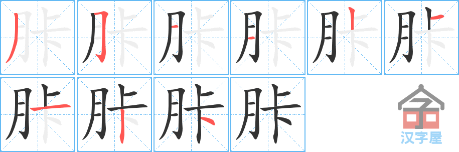 ���̡��ı�˳�ֲ���ʾ��һ��һ��д�֣�