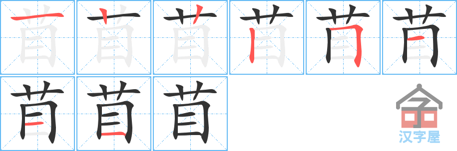 ���١��ı�˳�ֲ���ʾ��һ��һ��д�֣�