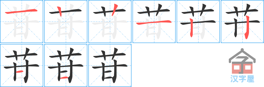 ���ա��ı�˳�ֲ���ʾ��һ��һ��д�֣�