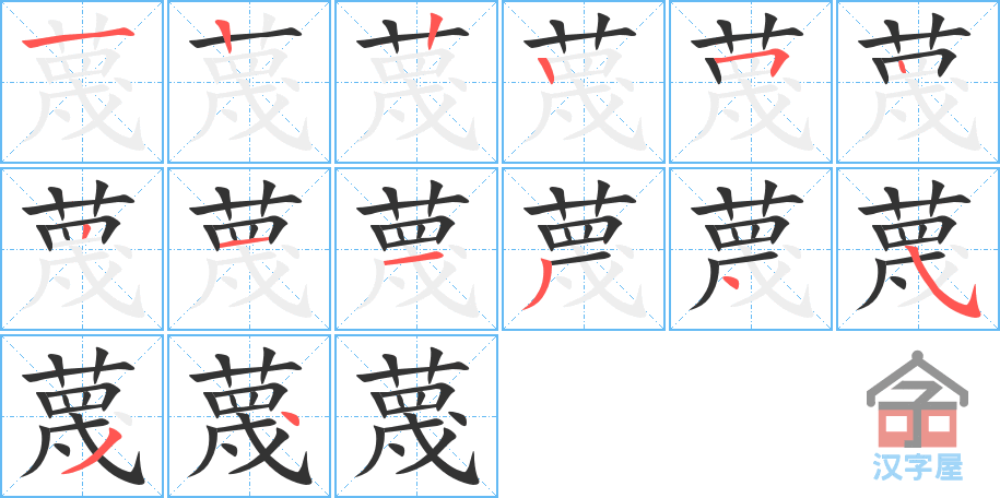 ����ı�˳�ֲ���ʾ��һ��һ��д�֣�