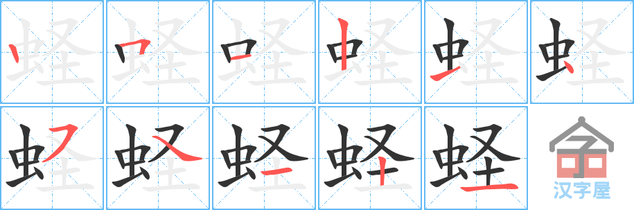 ���ɡ��ı�˳�ֲ���ʾ��һ��һ��д�֣�