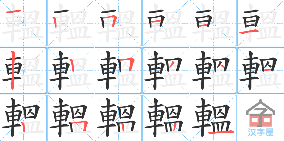 ��ݜ���ı�˳�ֲ���ʾ��һ��һ��д�֣�