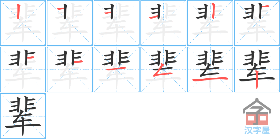 �������ı�˳�ֲ���ʾ��һ��һ��д�֣�