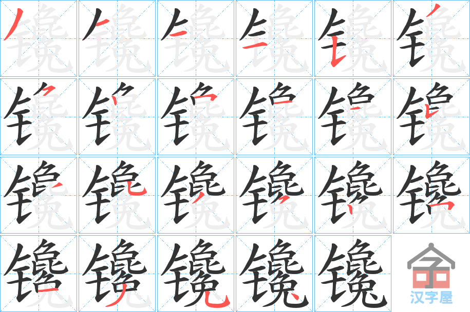 ���K���ı�˳�ֲ���ʾ��һ��һ��д�֣�