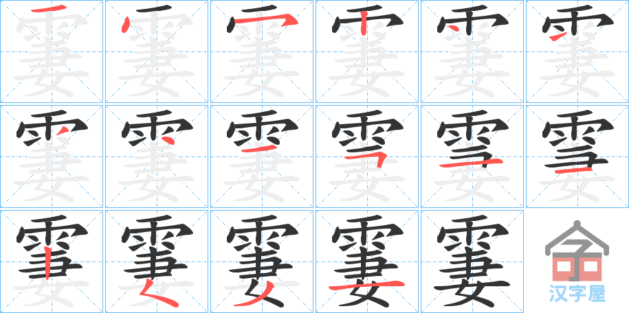 ��뒡��ı�˳�ֲ���ʾ��һ��һ��д�֣�