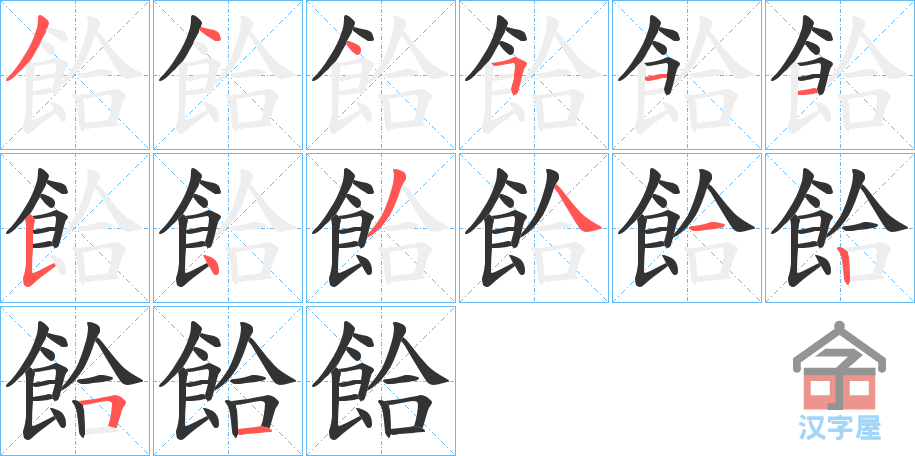 ����ı�˳�ֲ���ʾ��һ��һ��д�֣�