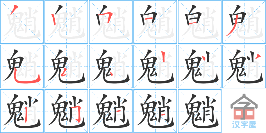 ���̡��ı�˳�ֲ���ʾ��һ��һ��д�֣�