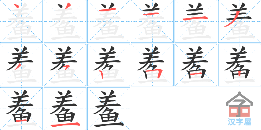 �������ı�˳�ֲ���ʾ��һ��һ��д�֣�