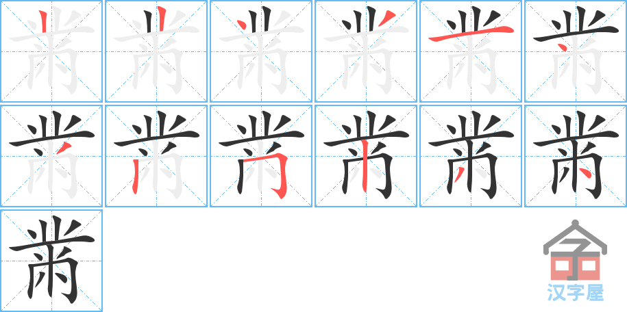 ���顷�ı�˳�ֲ���ʾ��һ��һ��д�֣�