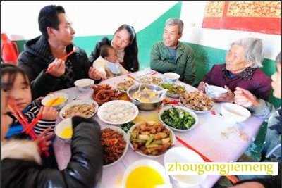 梦见和亲戚一起吃饭