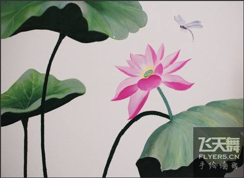 时尚墙绘 定格流动的风景