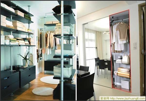 开放式 嵌入式衣帽间