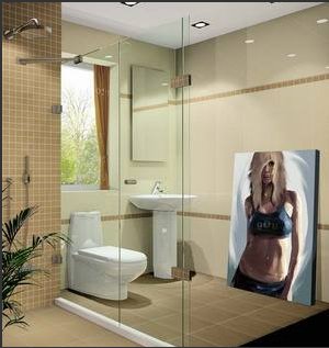 瓷砖铺贴新花样 彰显卫浴新妆容